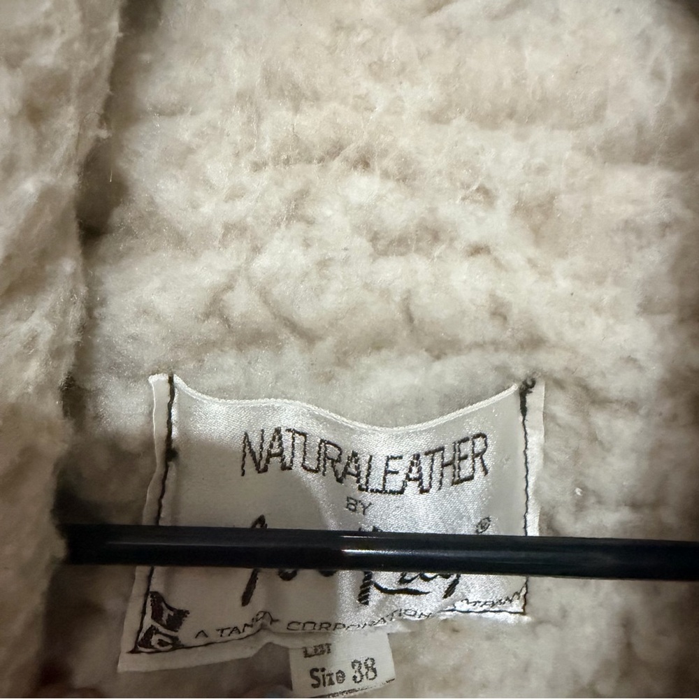 Vintage 1960s Jo O Kay Suede Leather Sherpa Lined Western Rancher Jacket 38 - Picture 7 of 14